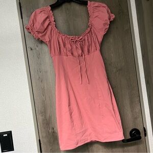 Bläshe Pink Ruffled Dress